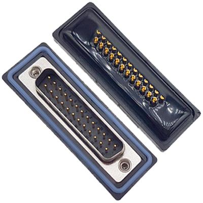 D-SUB-25P公頭焊線(xiàn)式防水車(chē)針6.0mm不穿孔卯釘 卯後殼