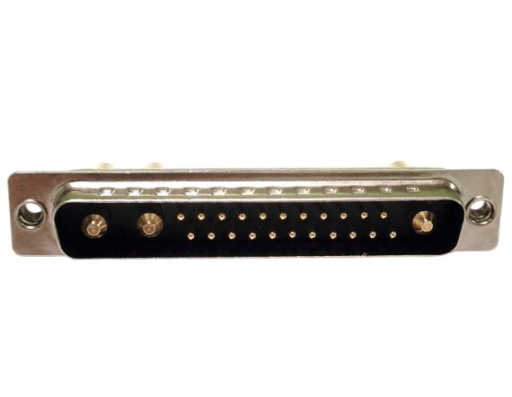 大電流 25W3 公頭 焊線(xiàn)式 后鉚螺平 黑膠連接器